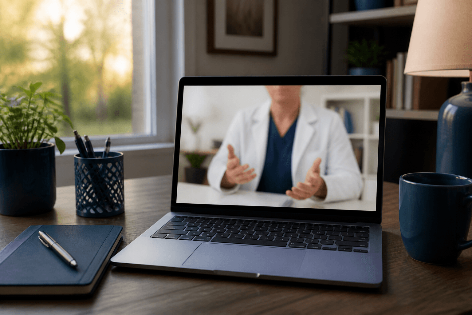 Georgia patient comparing a telehealth visit with an Atlanta office appointment